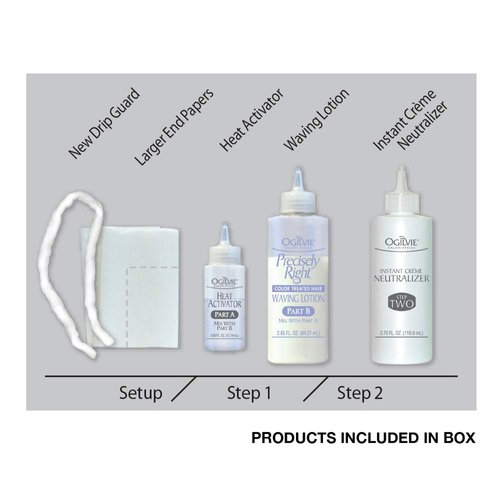 Ogilvie Salon Styles Precisely Right Professional Conditioning Perm Kit - Ideal for Color-Treated, Normal Hair - 1 Application