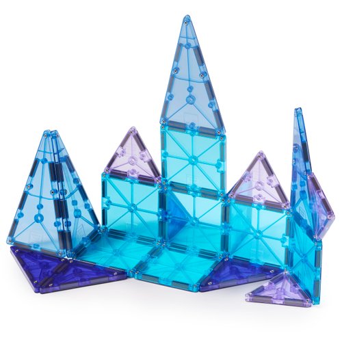 MAGNA-TILES Color Shop Glacier 20-Piece Magnetic Construction Set, The Original Magnetic Building Brand