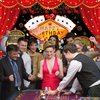 Avezano Casino Birthday Backdrop Casino Night Theme Birthday Party Decorations Las Vegas Poker Red Curtain Dice Roulette Birthday Party Banner for Adult 70.8 x 43.3 Inch