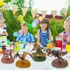 Aoriher 14 Pcs Dinosaur Honeycomb Centerpieces Dinosaur Birthday Party Decorations Dino Volcano Theme Party Table Toppers Jurassic Themed Party Supplies for Kids Girls Boys Baby Shower Party Decor