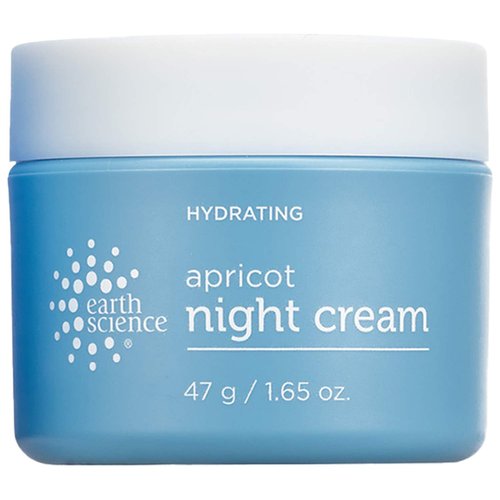 EARTH SCIENCE - Apricot Night Cream with Hydrating Apricot and Vitamin E for Dry Skin (1.65 oz)