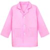 Naichuo Doctor Nurse Lab Coat Outfits,Kids Role Play Doctor Costume With Realistic Accessories for Boys Girls Ages 3-12(Lab Coat, Pink/7-9T)
