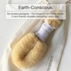 Ginger Chi Dry Brush for Skin, Dry Brushes for Body - Natural Bristle Brush for Dry Brushing Skin (Jute Dry Brush)