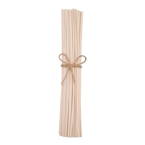 10 inch 20 Pcs Natural Rattan Wood Reed Diffuser Sticks Essential Oil Aroma Replacement Aroma Reed Diffuser Sticks (White-20pcs)