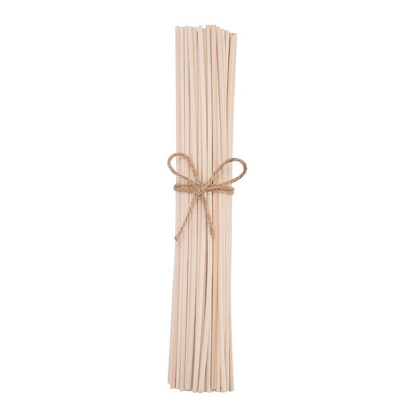 10 inch 20 Pcs Natural Rattan Wood Reed Diffuser Sticks Essential Oil Aroma Replacement Aroma Reed Diffuser Sticks (White-20pcs)