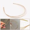 KuuGuu 4 PCS Multi Layers Metal Headbands Simple Gold Layered Thin Hair Hoop Hairband Non Slip Wedding Row Wire Hair Band Headpiece Hair Accessories for Women and Girls (Gold)