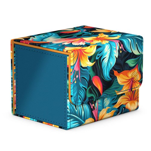 Ultimate Guard Limited Run Sidewinder 100+ Floral Places II, Deck Box for 100 Double-Sleeved TCG Cards, Tulum Blue, Magnetic Closure & Microfiber Inner Lining…