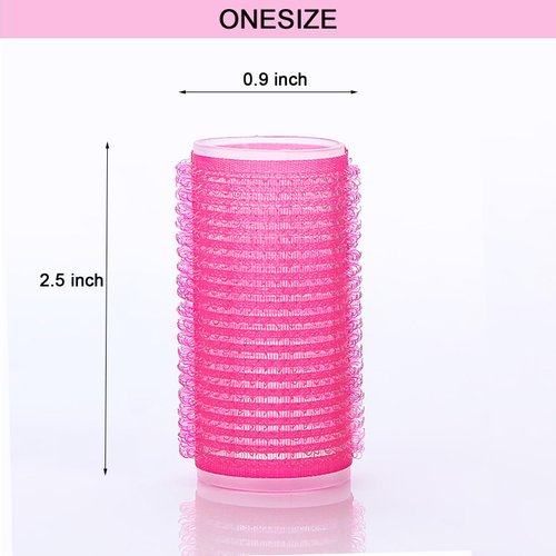 Hair Roller Set 12pcs, Hair Curlers Rollers Self Grip Hair Roller with Clips, Hair Rollers Salon Hair Dressing DIY Curly Hairstyle, Small, random color