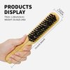 Slick Back Hair Brush - Smoothing Frizz&Flyaways, Boar Bristle brush for Laying Down Hair Edges and for a Glossy Finish on All Hair Types by Combetter
