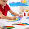 14 Pcs Paint Brushes for Kids, Round and Flat Kids Paint Brushes, Easy Hold and Clean Toddler Paint Brushes, Bristle Craft Paint Brushes for Acrylic Oil Watercolor Washable Paint