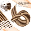 Tape In Hair Extensions Human Hair Medium Brown Mixed with Bleach Blonde #4/613 Real Human Hair 20 Inch Tape In Extensions 20pieces 50g/Pack Invisible Tape Extensions Remy Human Hair