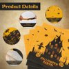 Halloween Napkins Disposable, 100 Pack Halloween Paper Napkins, Halloween Cocktail Napkins, Orange Decorative Dinner Hand Napkins for Halloween Party Supplies Home Birthday Holiday Table Decorations