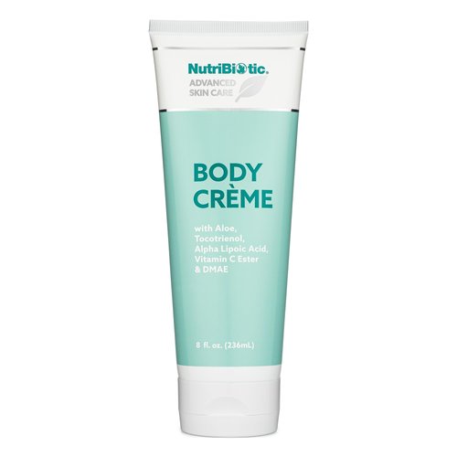 NutriBiotic – Body Crème, 8 Fl Oz | with GSE, Aloe, Tocotrienols, DMAE, Vitamin C Ester & Alpha Lipoic Acid | Nourishing for Soft & Silky Skin | Vegetarian & Paraben-Free