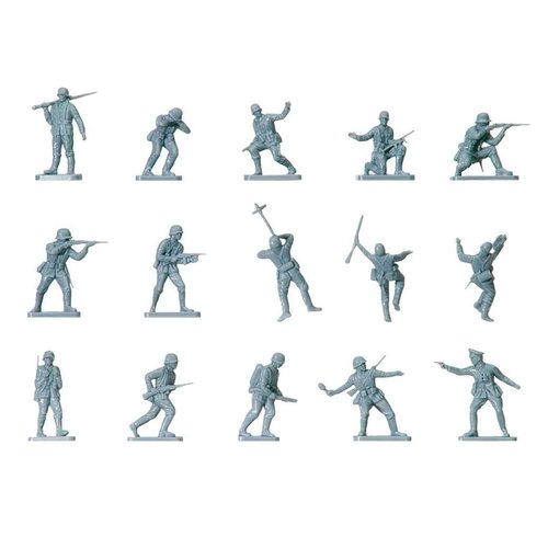 Airfix Vintage Classics WWII German Infantry Soldiers 1:72 Military Figures Plastic Model Kit A00705V