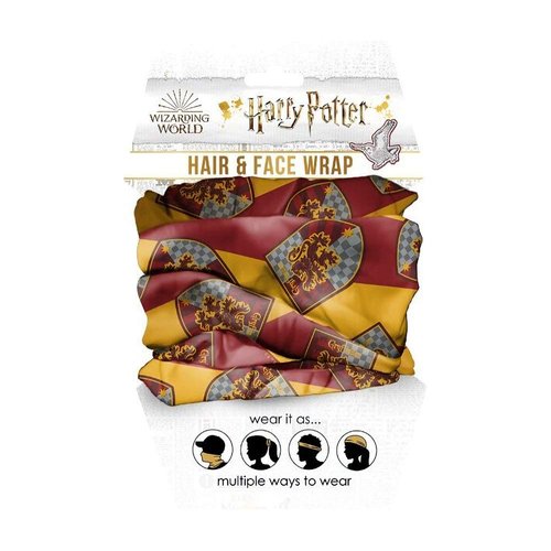 Spoontiques Hair and Face Wraps - Multifunctional Bandanna - Headband - Scarf - Neck Gaiter- Balaclava - Gryffindor