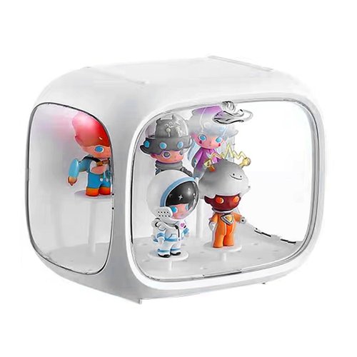 LDXDRU Display Case for Figures Display Box for Collectibles Acrylic Display Box with Magnetic Door Dust and Moisture Proof Adjustable Display Stand for Lego Collectibles Action Figures Pop Mart