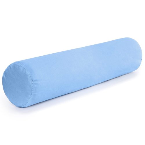 DMI Lightweight Comfort Foam Neck Roll Leg Rest Back Support Pillow for Home and Travel, Great for Neck, Back and Under Knees, 5 x 19 inches, Blue