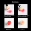 Nail Brush Sponge Nail Brush Picking Dotting Gradient Pen Brush Nail Art Tools with 4 Replacement Heads