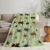 Spider Blanket Soft Cozy Spider Throw Blanket Super Warm Fuzzy Fluffy Spider Lightweight Fleece Flannel Gifts Blankets for Kids Adults 50"X40"