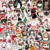 Christmas Cats Stickers 50PCS Kawaii Funny Christmas Cats Toy Stickers for Book Graffiti Waterproof Vinyl Decals for Kids Adults Teens for Christmas Party Birthday Supplies Decoration Favors