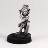 Stonehaven Miniatures Female Gnome Rogue Miniature Figure, 100% Pewter Metal - 24mm Tall - (for 28mm Scale Table Top War Games) - Made in USA