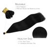 WENNALIFE I Tip Hair Extensions Human Hair, 50g 100s 14 Inch Jet Black Remy Itip Human Hair Extensions Invisible Itips Straight I Tips Fusion Extensions Real Human Hair