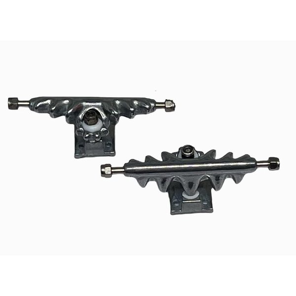 LEEFAI Pro Fingerboard Trucks 32mm/34mm/36mm Monster Trucks with Hardware-Color and Size (34mm,Raw Metal)