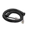 SINCODA 5 Pack 6Ft Uncoild /1.1 FT Modular Coiled Telephone Handset Cord for Telephone/Handset Black Curly Cord(Black)