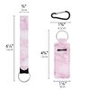 CAIRIAC Marble Chapstick Holder Keychains Bulk, Lipstick Sleeve Pouch Lip Gloss Holder, Portable Lip Balm Holder with Clip, Travel Lipstick Keychain Holder with Wristlet Lanyard Strap (5 Pcs)