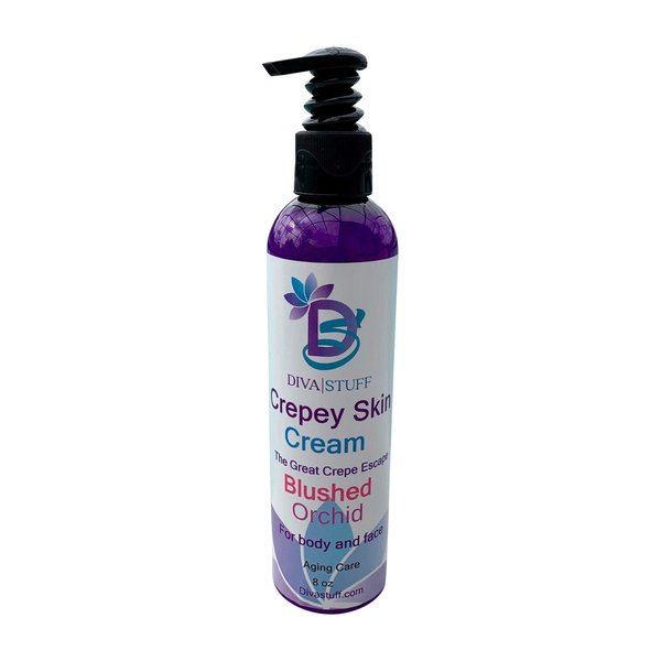 Diva Stuff Crepey Skin Body & Face Cream With Hyaluronic Acid, Alpha Hydroxy and More (blushed orchid scent)