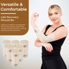 NexSkin 4" Organic Latex Free American Cotton - Comfort Elastic Bandage with Clip Fasteners - Beige, 6 Pack