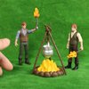 Toyvian Office Decor Miniature Miniature 1 Set Miniature Mini fire Pit Accessory Miniature Camping kit Doll House Camping kit Camping Figurine 3D Miniatures