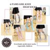 Color City Girls Socks Knee High Stockings Cartoon Animal Warm Cotton Socks (6 Pairs Animal