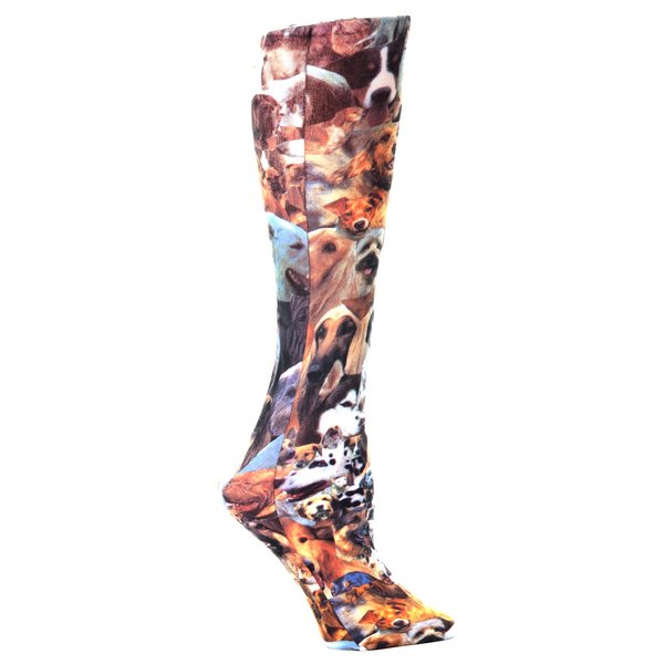 Celeste Stein Therapeutic Compression Socks, Doggie, 15-20 mmhg, 1-Pair