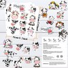 152 Pieces Cow Temporary Tattoos,16 Sheets Cow Themed Tattoos Stickers Party Decoration Supplies Party favors for Kids Adults