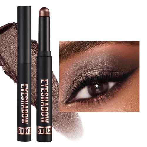 Ofanyia Cream Eyeshadow Stick, Shimmer Matte Eye Shadow Crayon Eye Brightener Stick, Smooth Texture Cream Eyeshadow Pen, Long Lasting Waterproof Hypoallergenic Eye Shadow Pencil (09#)