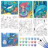 3 Pack Creative Kids Paint by Numbers Kit Canva Paint for Kids Includes 8x10 inch Framed Canvas with 19 Acrylic Paints, 5 Brushes for Kids Fun and Easy Painting Set for Kids Ages 4-8-10