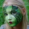 SUNNYVALE Halloween Wicked Witch Green Face Body Paint Stick Cream, Dark Green Eye Black Football for Sport Accessories, Hypoallergenic Grease Foundation Cosplay Hulk Camo Hunting Painting Makeup