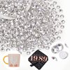400PCS SS30/6mm Crystal Rhinestones (Clear), Bedazzling Flatback Glass Rhinestones for Crafting DIY Nail Art Makeup Decoration, Gems Diomand Charms for Tumbler Shoes Clothing Mug