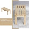 FAVOMOTO Simulation Dollhouse Landscape Furniture - Wooden Dollhouse Furniture Wood Chair Outdoor Wood Bench Furniture, Miniature Doll Bench of Garden Bench Micro Landscape Models
