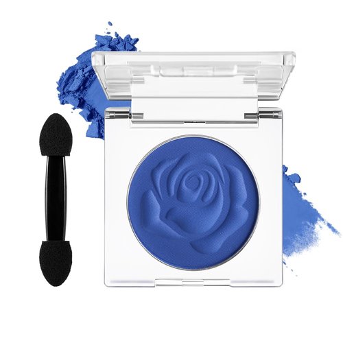 DE'LANCI Blue Eyeshadow Matte Palette, Highly Pigmented Gemstone Blue Eye shadow Single, Ultra-Blendable, Intense Color, Blue Face Body Paint Christmas Halloween Smurf Mystique Cosplay Daily Makeup