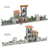 Military Base Building Block Sets for Army Minifigure War Accessories,Flexible and Movable Military Guard Tower Guns Weapons Toys for Kids,MOC Small Particle Assembled Building Blocks