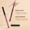 MIELIKKI 2Pcs Matte Liquid Lipstick and Lip Liner Set, One Step Lips Makeup Kit, Non-Stick Cup Lip Gloss + Lip Liner Pen, High Pigmented, Waterproof, Long-Lasting, #11