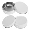 Foraineam 48 Pack 2 oz White Lip Balm Tin Cans - Aluminum Round Cosmetic Sample Containers with Screw Lid - Metal Empty Tins Storage Travel Tin Jars