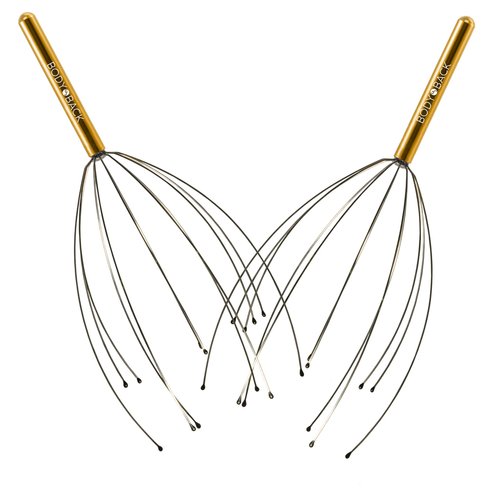Body Back Scalp Massager, Head Scratcher, Manual Head Massager for Stress Relief, Relaxing Scalp Scratcher, Tingler for Gentle Hair Stimulation (2 Pack, Color Varies)