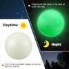 Hiboom 2 Pcs 10 Inches Glow in The Dark Kickballs Dodgeballs Light up Playground Ball Bouncy Balls with Pump for Kids Adults Playground School Backyard Game Outdoor Glow in The Dark Games