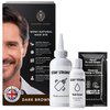 Natural Kings Men's Dark Brown Hair Dye - Root Touch Up Hair Color - Easy Application -Long lasting - Gray Coverage with Pre-Wash Shampoo - 3.74 Fl Oz