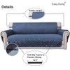 Easy-Going Chair Sofa Slipcover Reversible Sofa Cover Water Resistant Couch Cover Furniture Protector Cover with Elastic Straps for Pets Kids Children Dog Cat (Chair, Dark Blue/Light Blue)