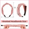 obeoby 8Pcs Headbands for Women, Knotted Headbands Fashion Women Headbands Pink Series Knotted Wide Headbands