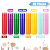 48 Pcs 5ml Empty Lip Balm Tubes bulk Rotatable Lip Gloss Container Tubes Refillable Lip Gloss Bottles Plastic Empty Lip Balm Containers Lipstick Tubes DIY Cosmetic Lip Gloss Balm Tube Holder, 8 Colors